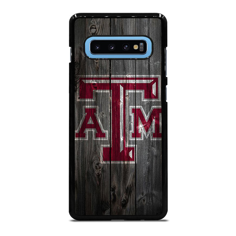 TEXAS AGGIES WOODEN LOGO.jpg Samsung Galaxy S10 Plus Case Cover