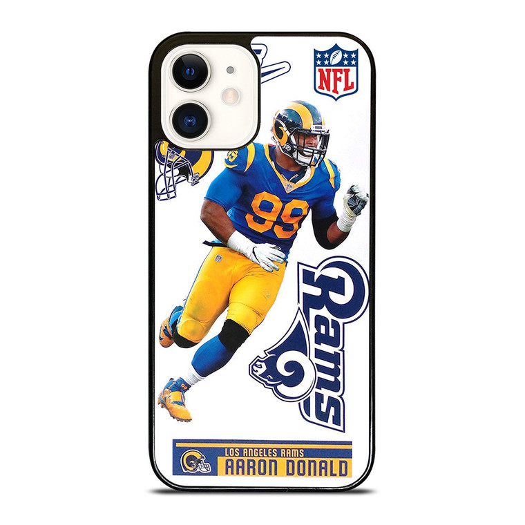 AARON DONALD LOS ANGELES RAMS NFL iPhone 12 Case Cover