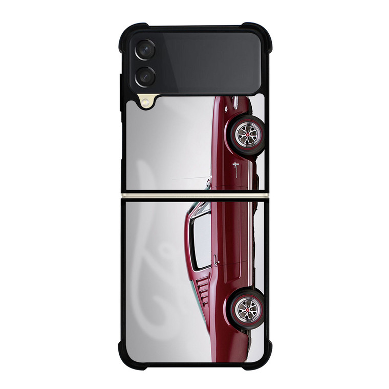 1965 FORD MUSTANG RED CAR Samsung Galaxy Z Flip 3 Case Cover