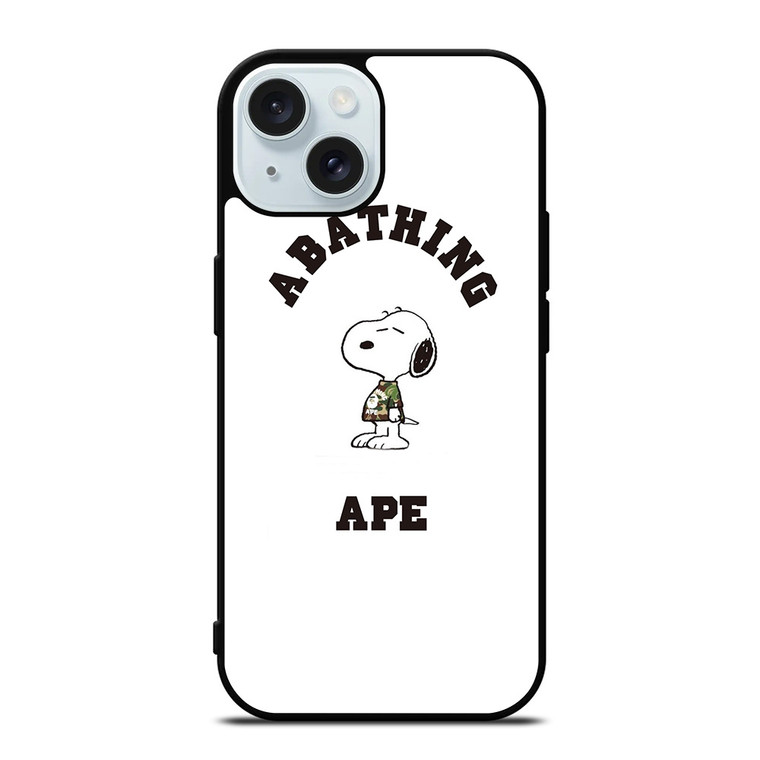 A BATHING APE BAPE SNOOPY iPhone 15 Case Cover