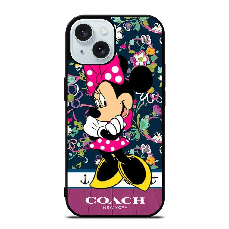 COACH NEW YORK CUTE MICKEY MOUSE iPhone 15 Case Cover