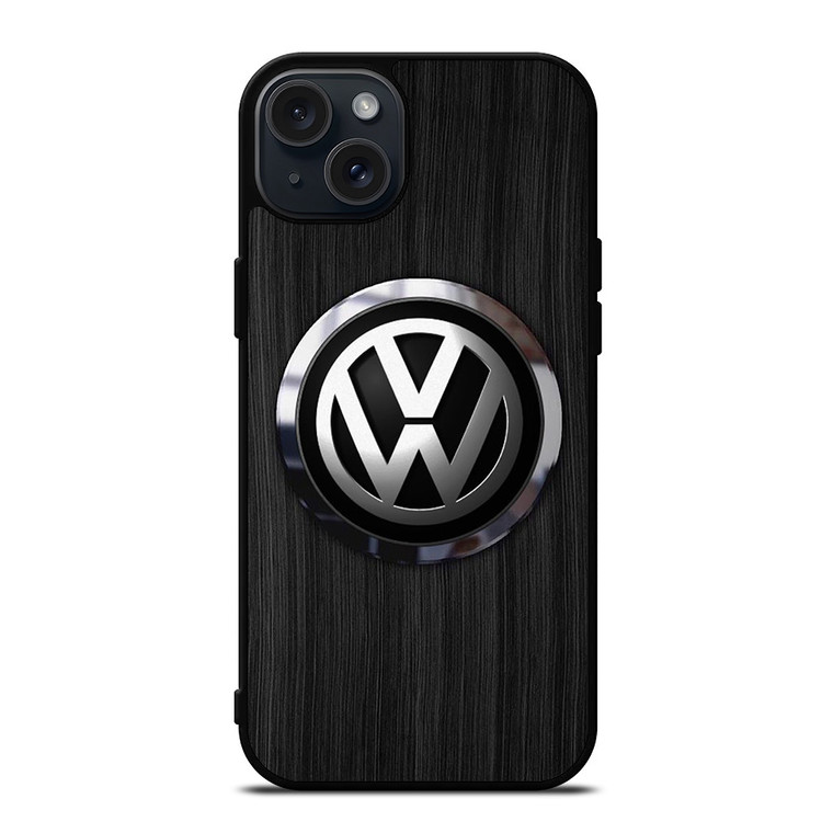 VW VOLKSWAGEN WOODEN EMBLEM iPhone 15 Plus Case Cover