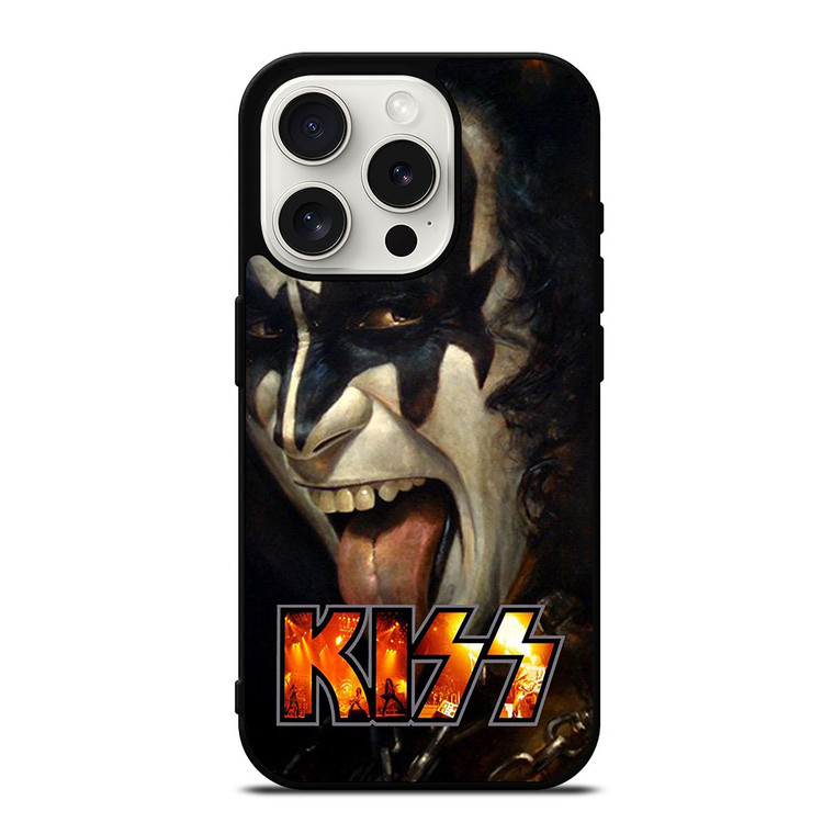 GENE SIMMONS FACE KISS BAND iPhone 15 Pro Case Cover