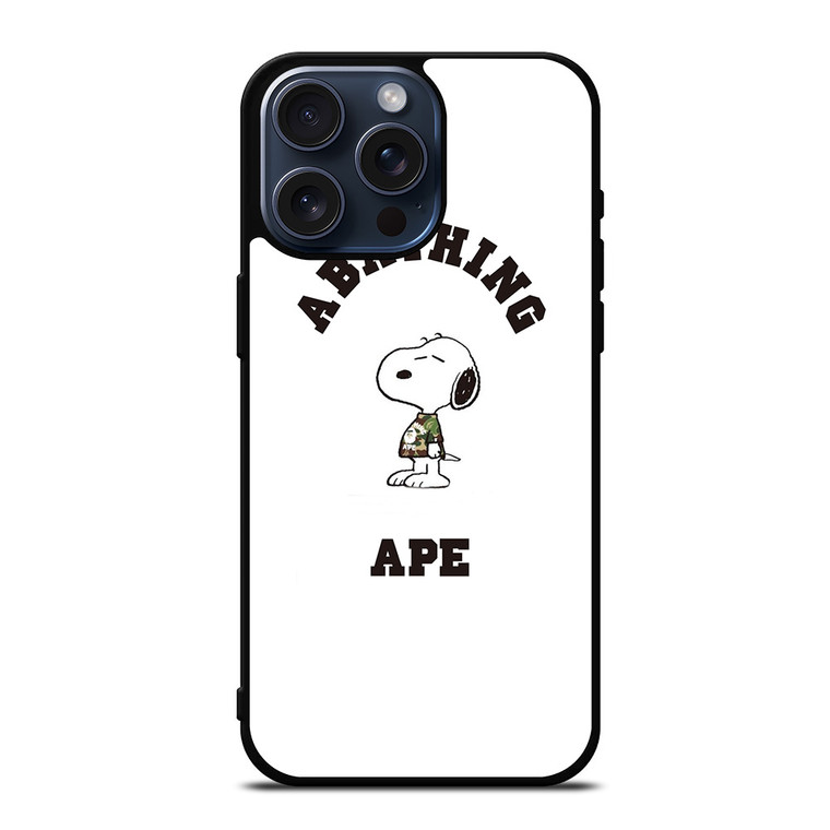 A BATHING APE BAPE SNOOPY iPhone 15 Pro Max Case Cover