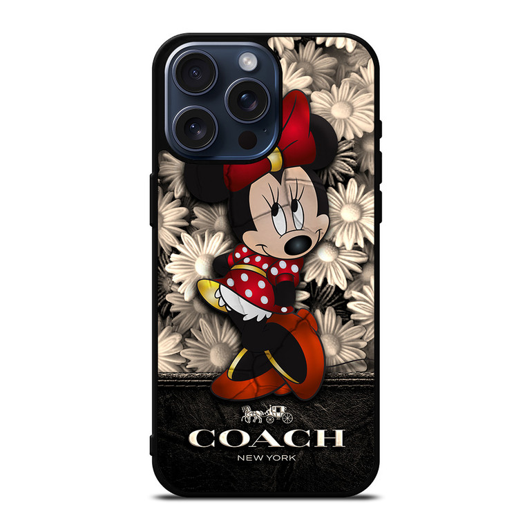 COACH FLOWER MINNIE MOUSE iPhone 15 Pro Max Case Cover