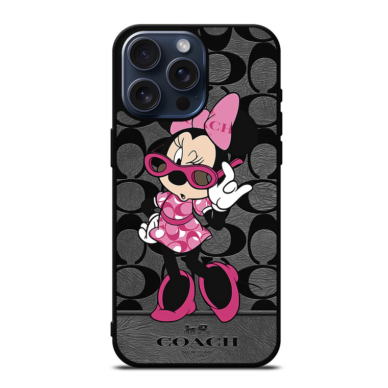 COACH MINNIE MOUSE CUTE iPhone 15 Pro Max Case Cover