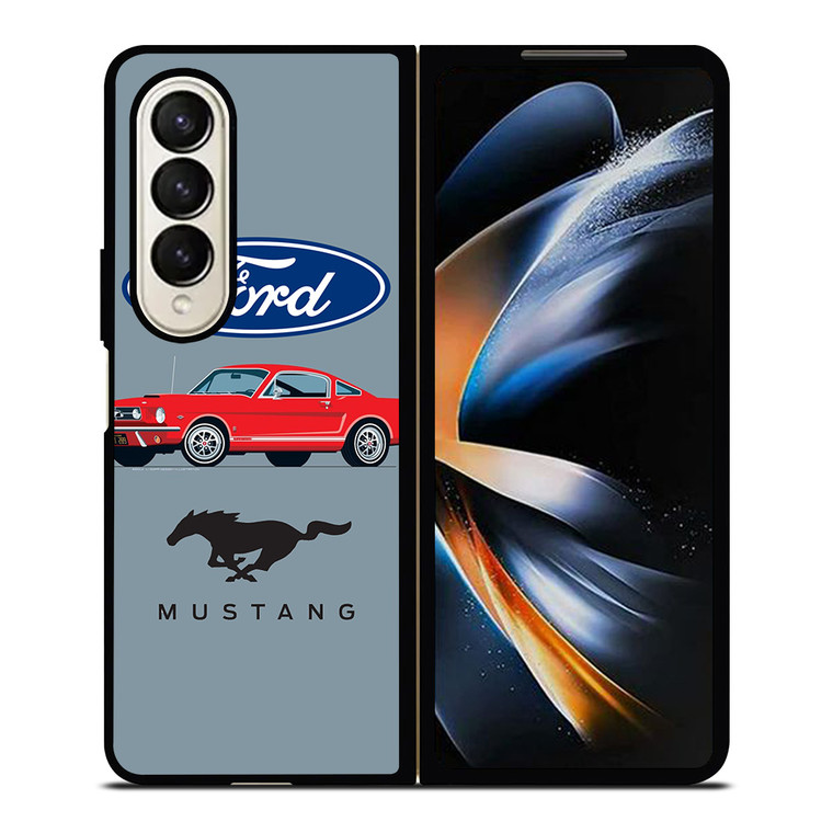 1965 FORD MUSTANG ILLUSTRATION Samsung Galaxy Z Fold 4 Case Cover