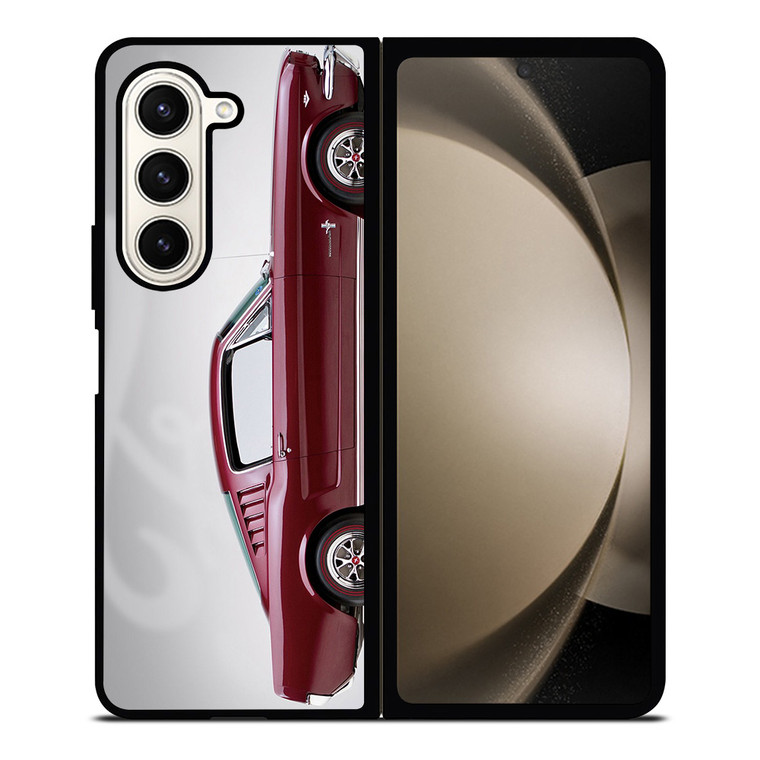 1965 FORD MUSTANG RED CAR Samsung Galaxy Z Fold 5 Case Cover