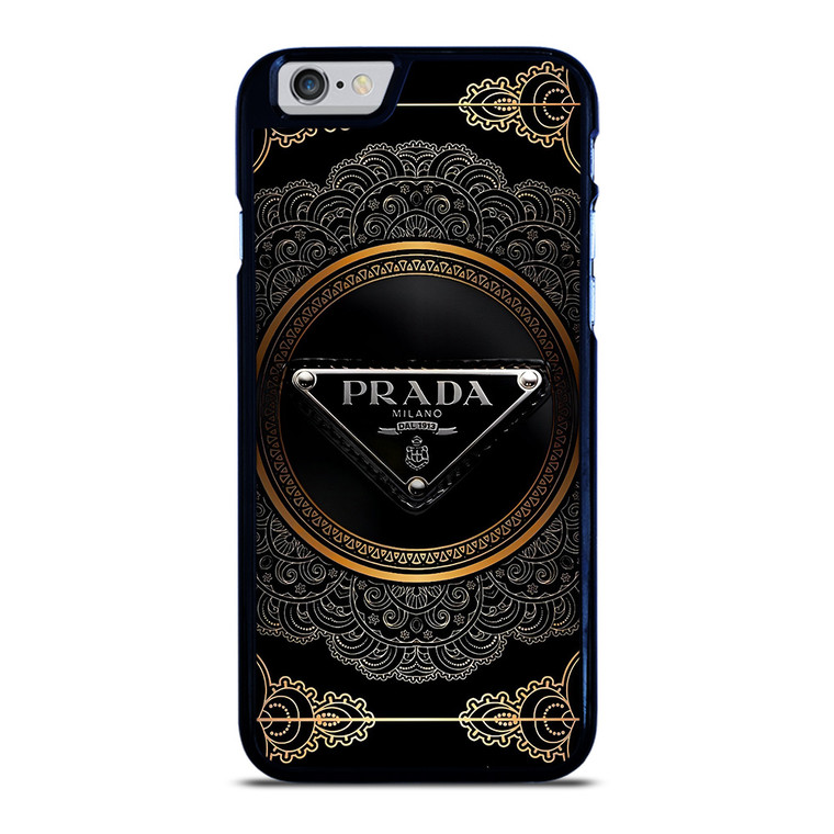 PRADA MILANO BLACK GOLD iPhone 6 / 6S Plus Case Cover