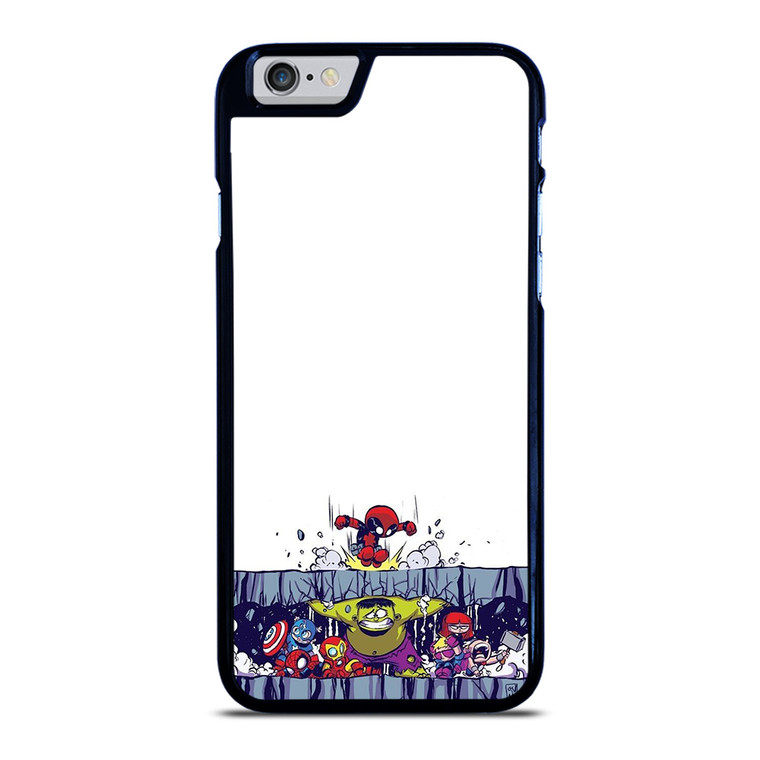 SPIDERMAN VS ALL MARVEL HEROES KAWAII iPhone 6 / 6S Plus Case Cover