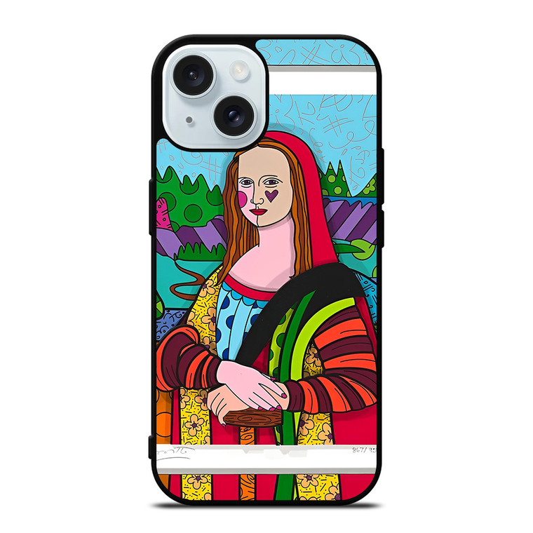 ROMERO BRITTO MONALISA iPhone 15 Case Cover