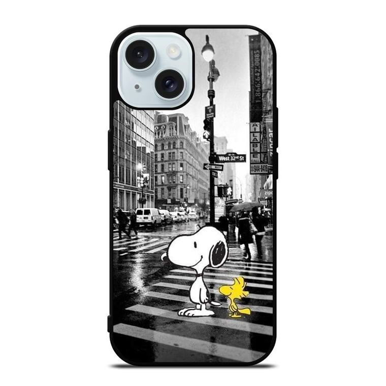 SNOOPY STREET RAIN iPhone 15 Case Cover