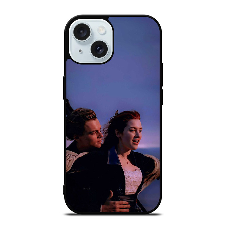 THE TITANIC JACK AND ROSE SHIP iPhone 15 Case Cover