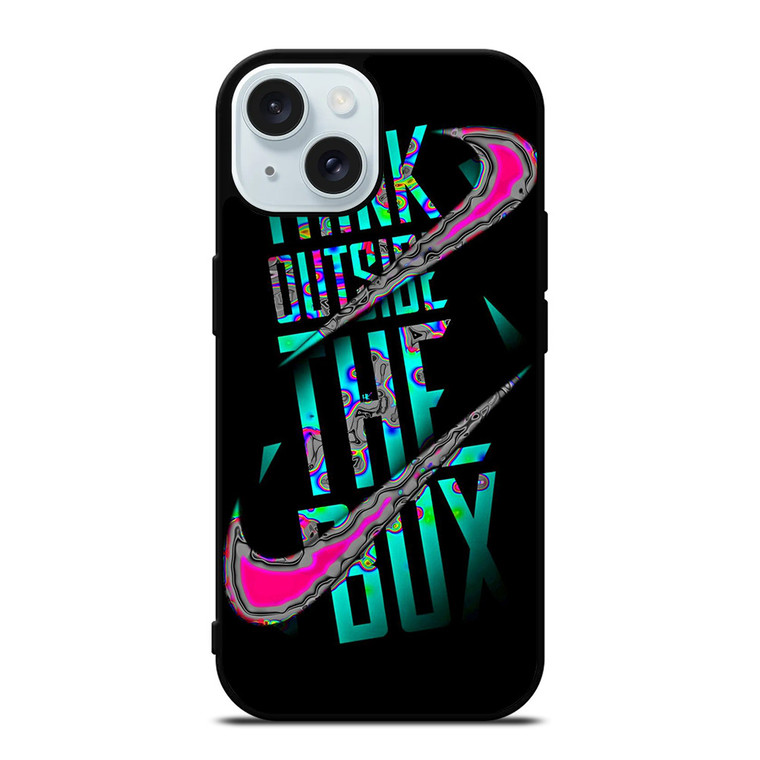 THINK OUTSIDE THE BOX iPhone 15 Case Cover