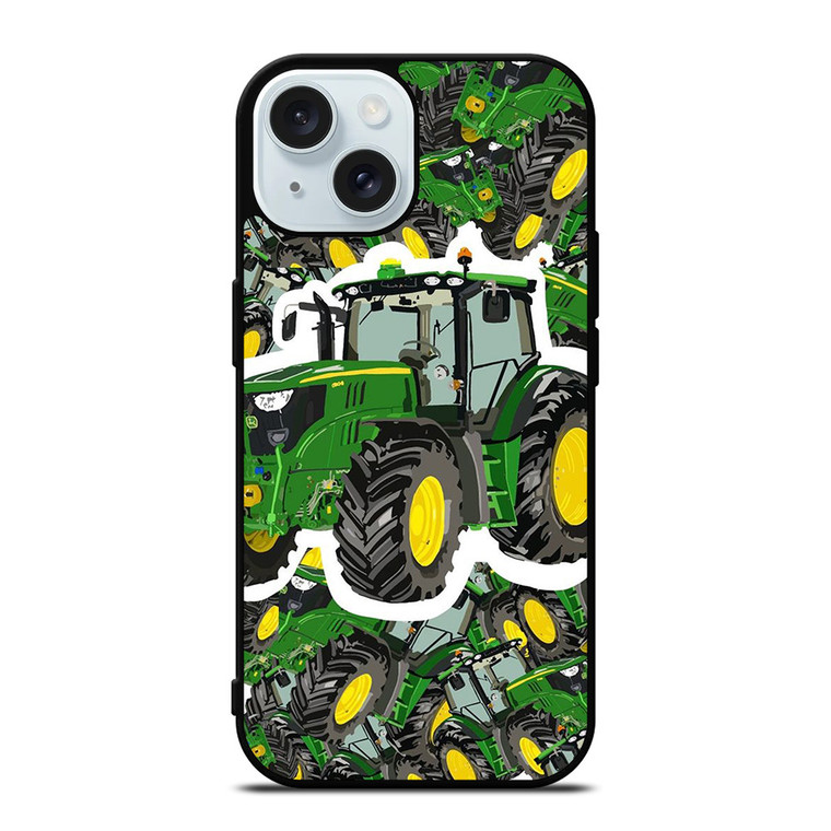 TRACTOR STICKER JOHN DEERE iPhone 15 Case Cover