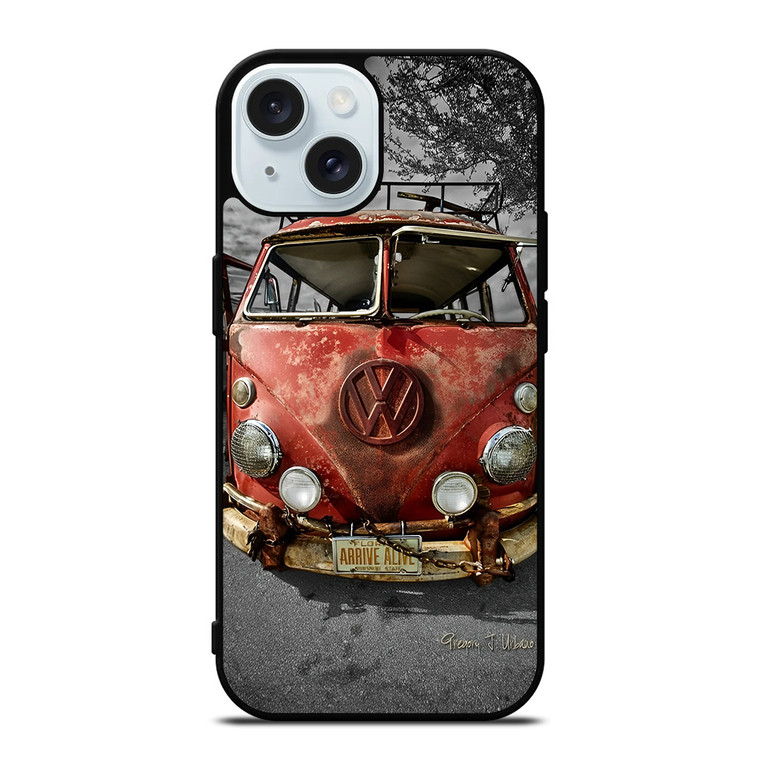 VW VOLKSWAGEN VAN RUSTY iPhone 15 Case Cover