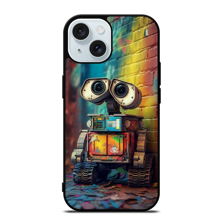 WALL E ROBOT COLORFUL iPhone 15 Case Cover