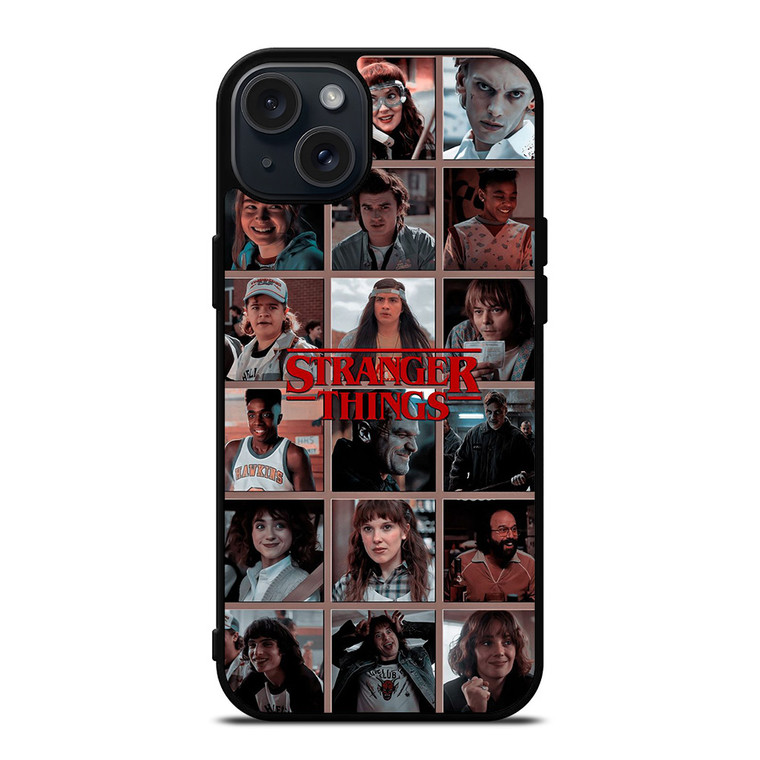 STRANGER THINGS ALL CHARACTER iPhone 15 Plus Case Cover