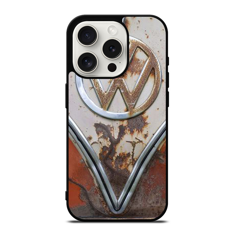 VW VOLKSWAGEN EMBLEM RUSTY iPhone 15 Pro Case Cover