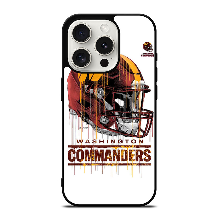 WASHINGTON COMMANDERS HELM ICON iPhone 15 Pro Case Cover