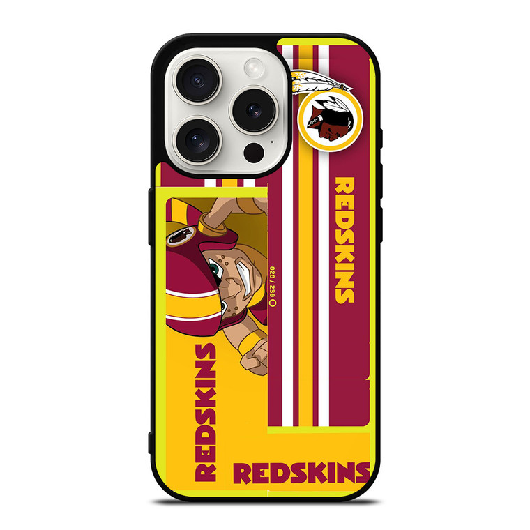 WASHINGTON REDSKINS YELLOW RED MLS iPhone 15 Pro Case Cover