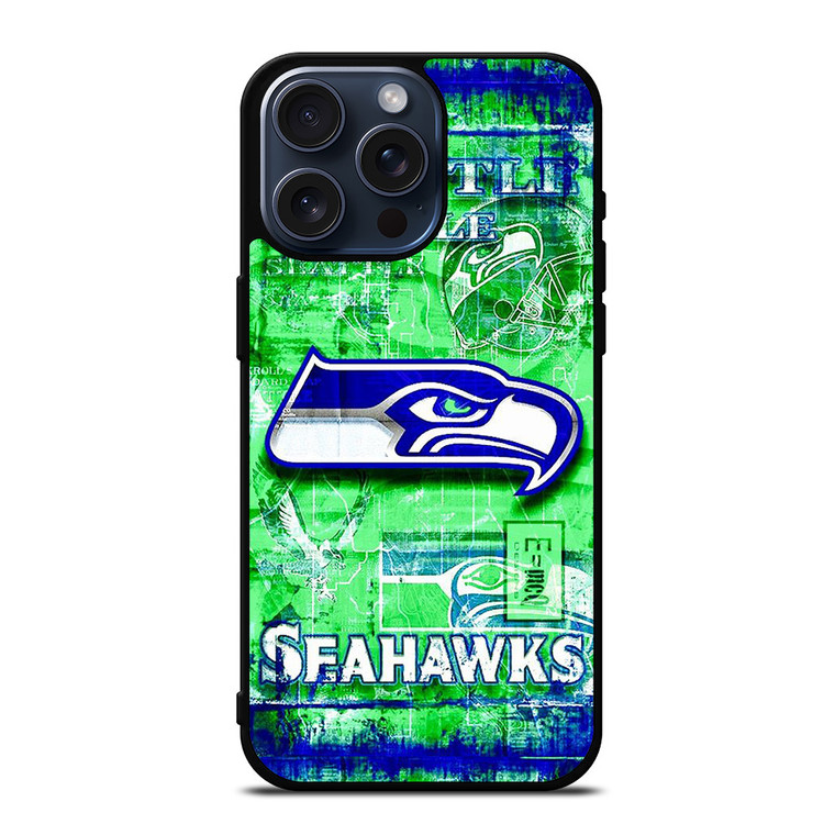 SEATTLE SEAHAWKS SKIN iPhone 15 Pro Max Case Cover