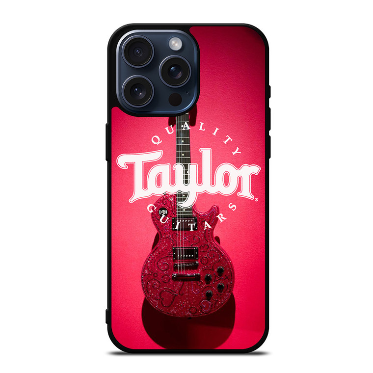 TAYLOR QUALITY GUITARS RED iPhone 15 Pro Max Case Cover