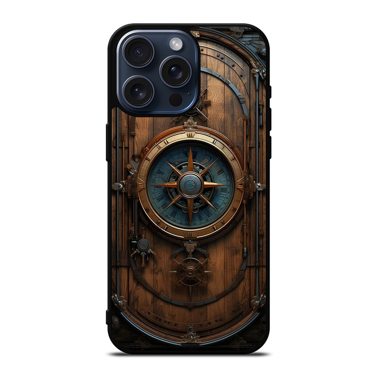 VINTAGE MAP COMPASS iPhone 15 Pro Max Case Cover