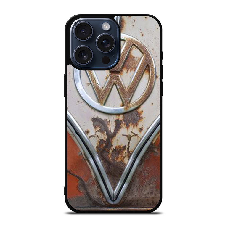 VW VOLKSWAGEN EMBLEM RUSTY iPhone 15 Pro Max Case Cover
