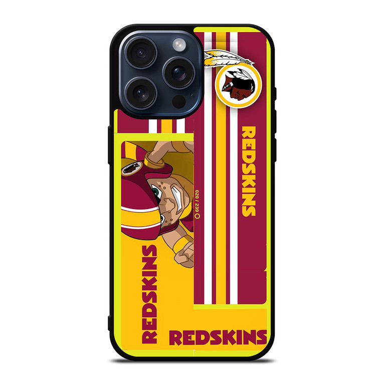 WASHINGTON REDSKINS YELLOW RED MLS iPhone 15 Pro Max Case Cover