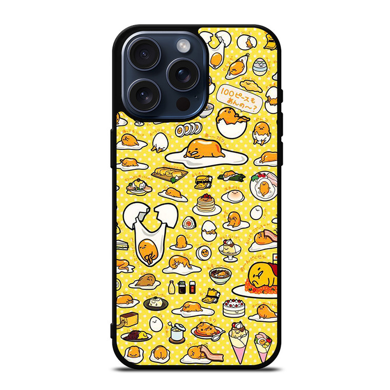 YELLOW GUDETAMA LAZY EGG iPhone 15 Pro Max Case Cover