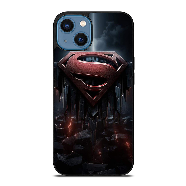 SUPERMAN DARK LOGO ICON iPhone 14 Case Cover