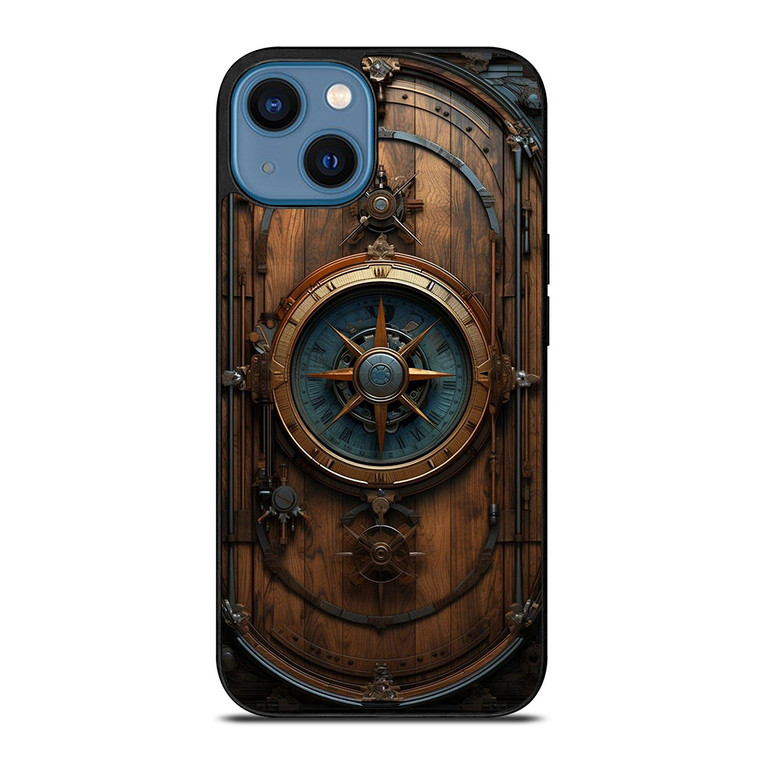 VINTAGE MAP COMPASS iPhone 14 Case Cover