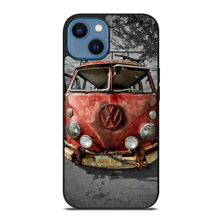 VW VOLKSWAGEN VAN RUSTY iPhone 14 Case Cover