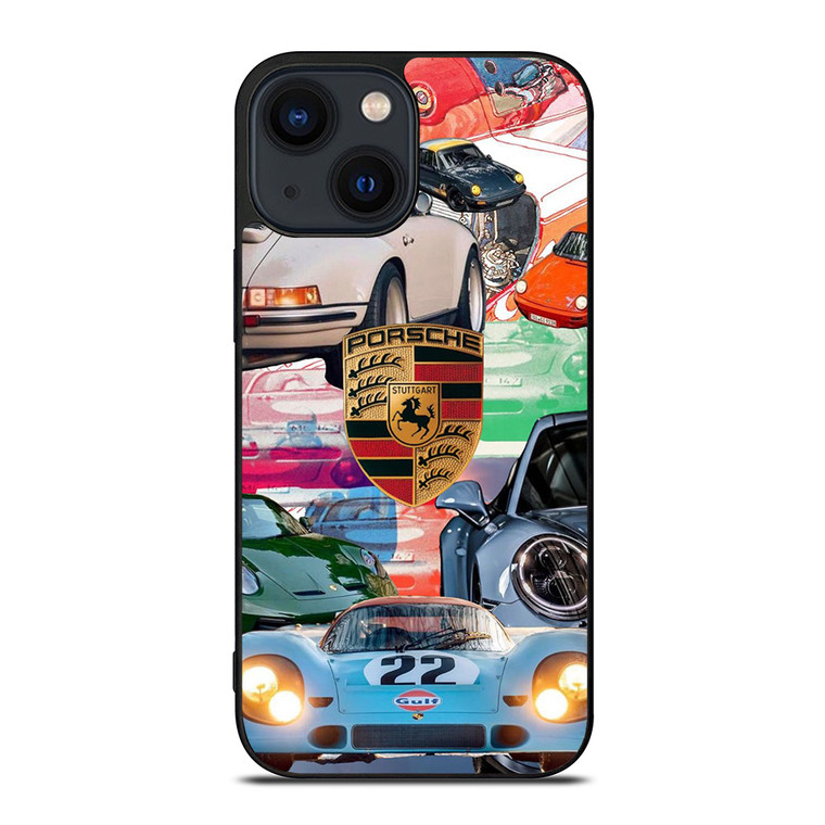 PORSCHE COLLAGE POSTER iPhone 14 Plus Case Cover