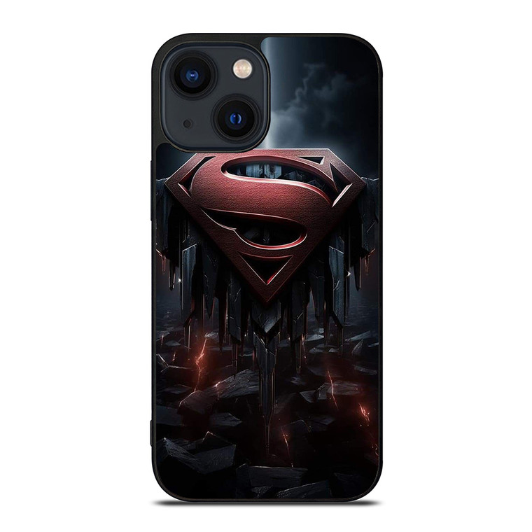 SUPERMAN DARK LOGO ICON iPhone 14 Plus Case Cover