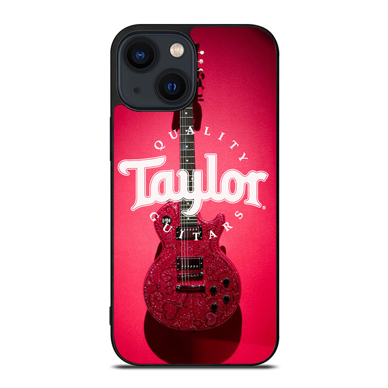 TAYLOR QUALITY GUITARS RED iPhone 14 Plus Case Cover