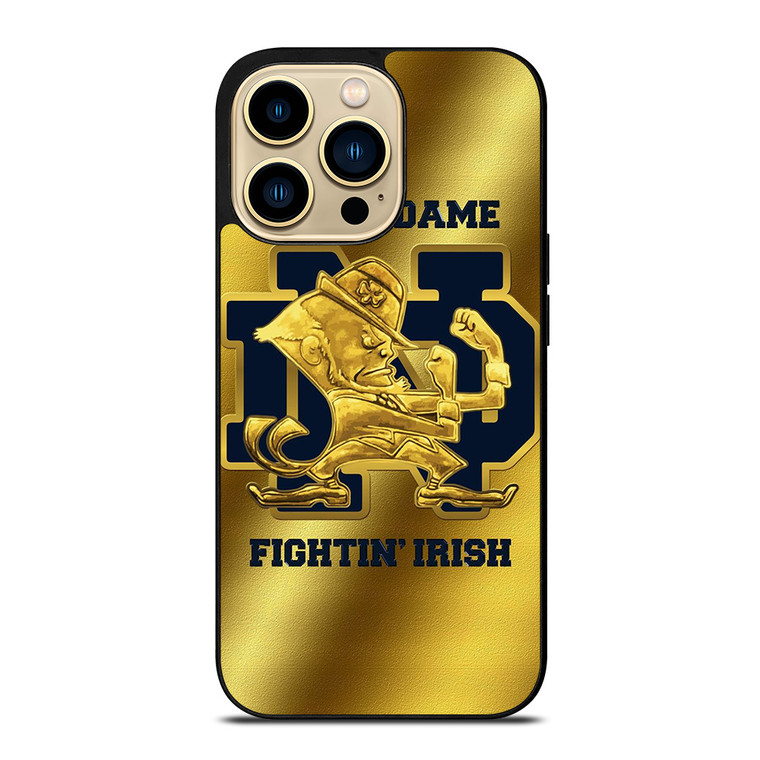 NOTRE DAME GOLD EMBLEM iPhone 14 Pro Max Case Cover