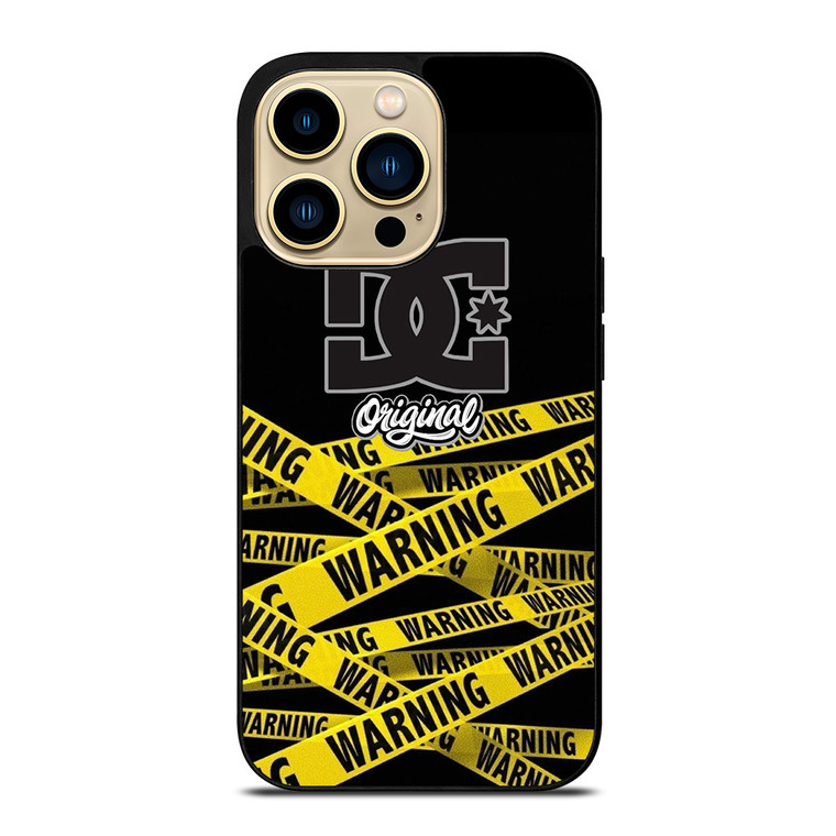 OFF WHITE WARNING DC iPhone 14 Pro Max Case Cover