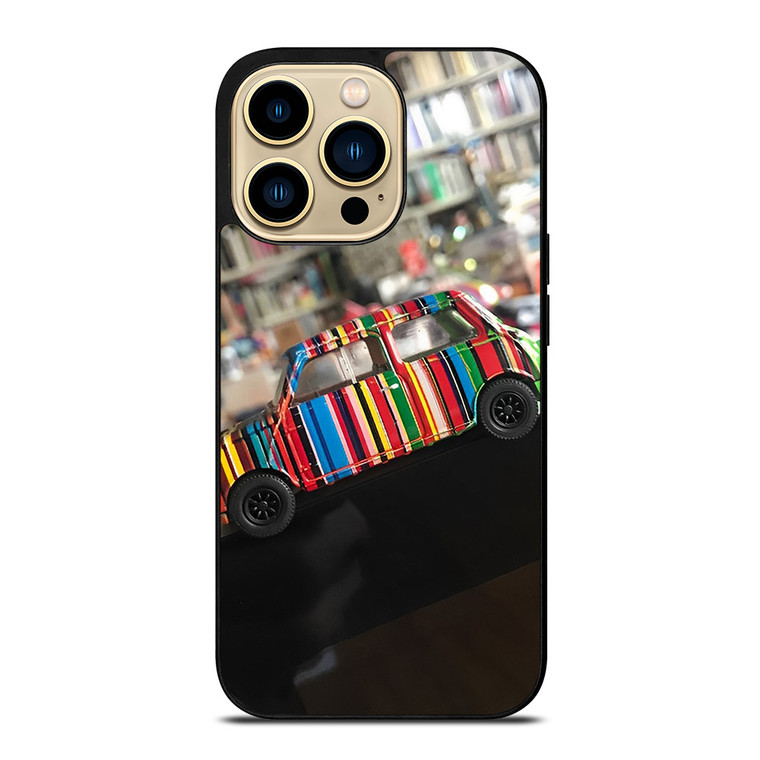 PAUL SMITH STRIPE CAR BOOK iPhone 14 Pro Max Case Cover