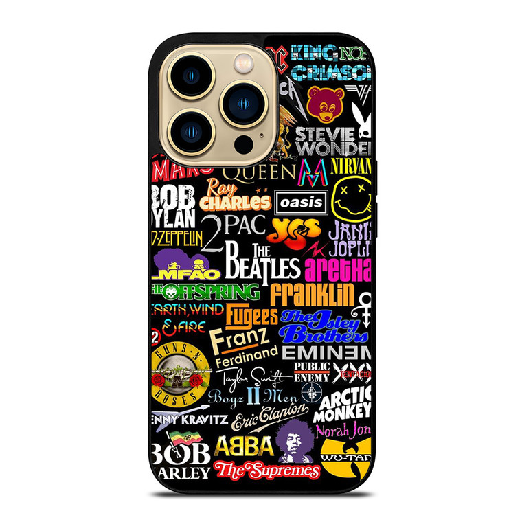 ROCK BAND COLLAGE iPhone 14 Pro Max Case Cover