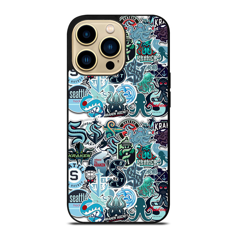 SEATTLE KRAKEN OCTOPUS COLLAGE iPhone 14 Pro Max Case Cover