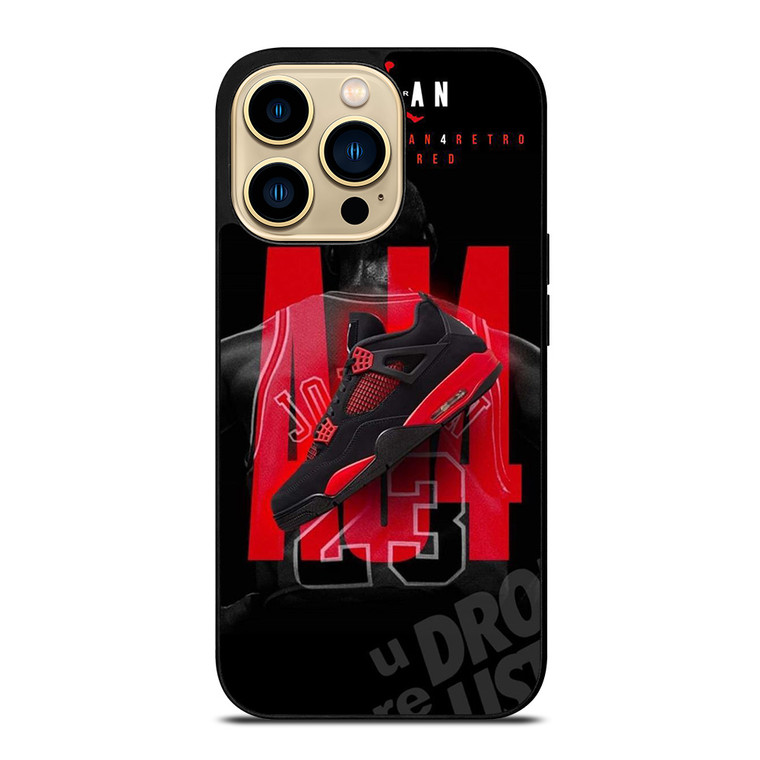 SHOES THUNDER RED JORDAN iPhone 14 Pro Max Case Cover