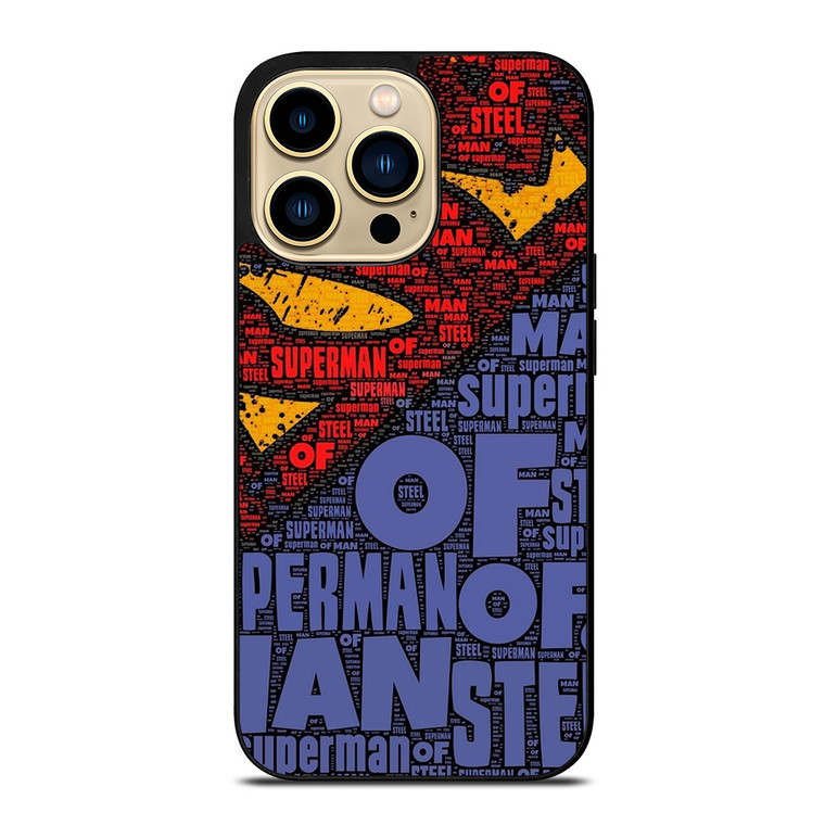 SUPERMAN LOGO ART WALL iPhone 14 Pro Max Case Cover