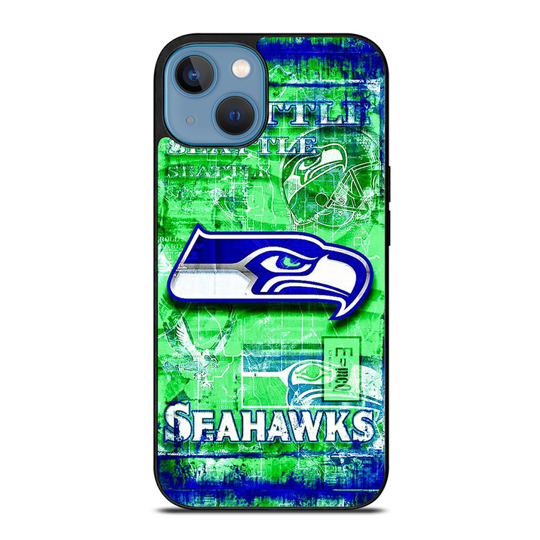 SEATTLE SEAHAWKS SKIN iPhone 13 Case Cover