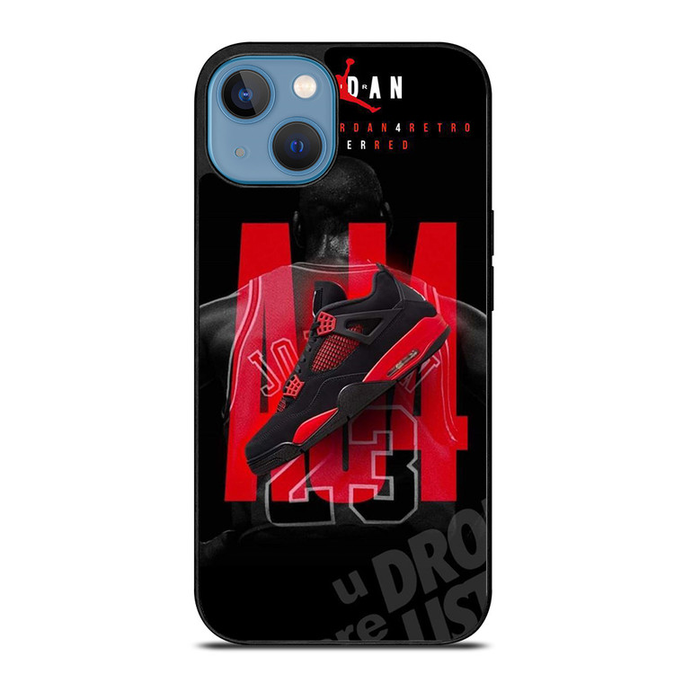 SHOES THUNDER RED JORDAN iPhone 13 Case Cover