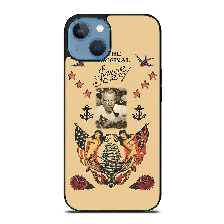 TATTOO SAILOR JERRY FACE iPhone 13 Case Cover
