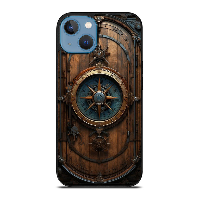 VINTAGE MAP COMPASS iPhone 13 Case Cover