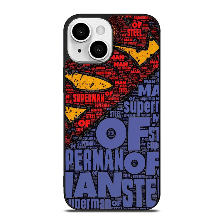 SUPERMAN LOGO ART WALL iPhone 13 Mini Case Cover
