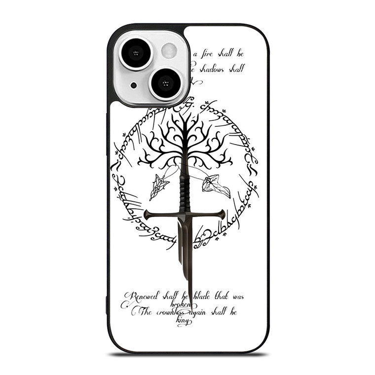 TREE LORD OF THE RING SWORD iPhone 13 Mini Case Cover